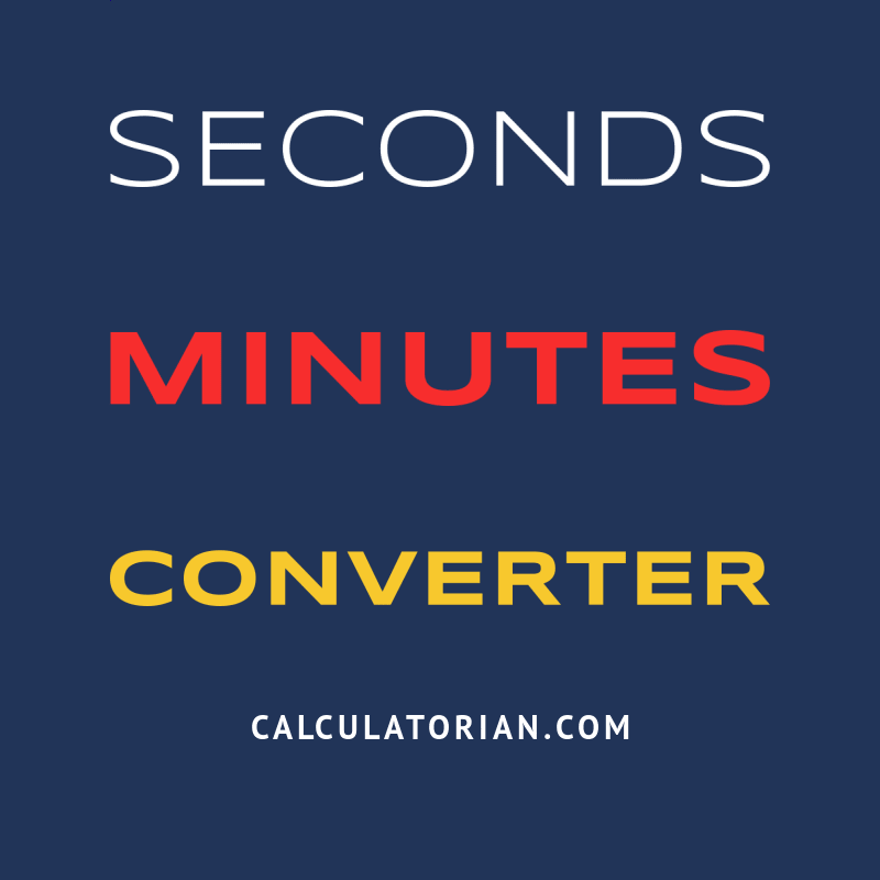 Convert from seconds to minutes